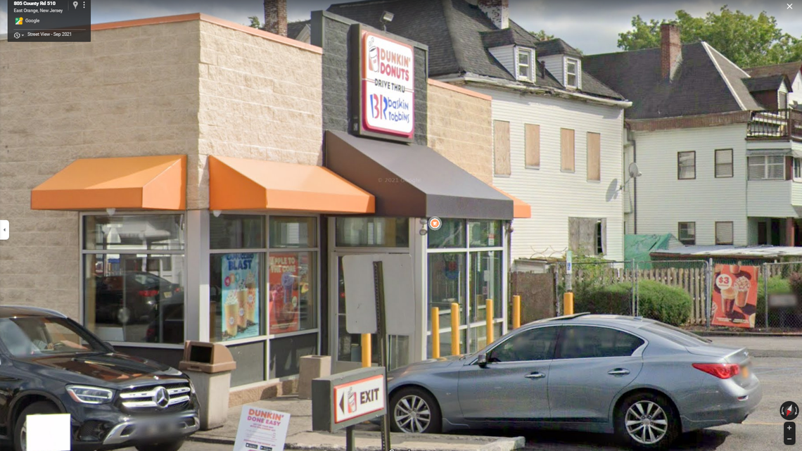 New Jersey police are asking for help identifying a suspect that threw items at a Dunkin’ drive-thru worker and smashed a store window.