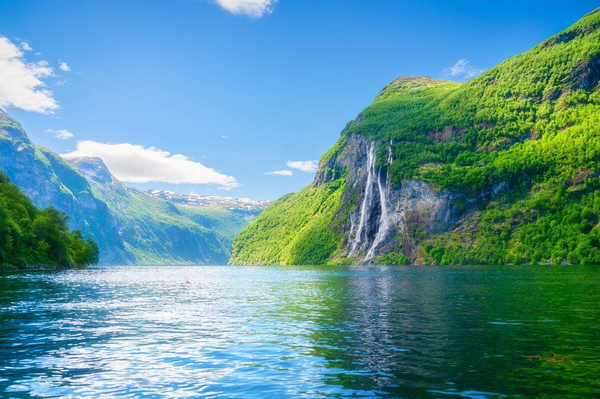 seven sisters waterfall in norway