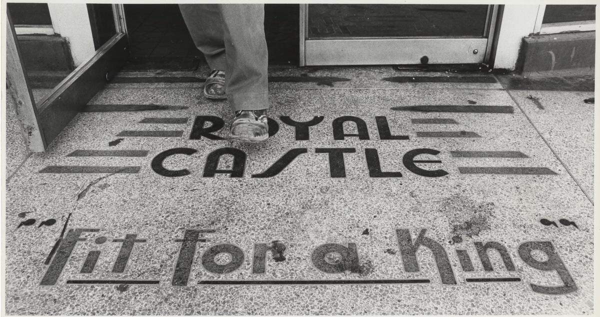 The floor greeting at a Royal Castle at 16700 NW 27th Ave. in North Miami-Dade.
