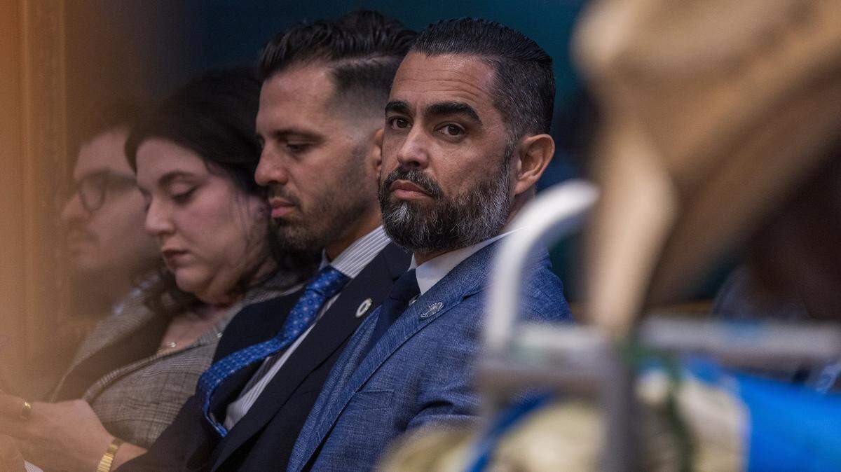 James Reyes the incoming City Manager named by newly elected Mayor Eileen Higgins, attended the first Miami City Commission meeting of 2026, at City Hall, on Thursday January 08, 2026.