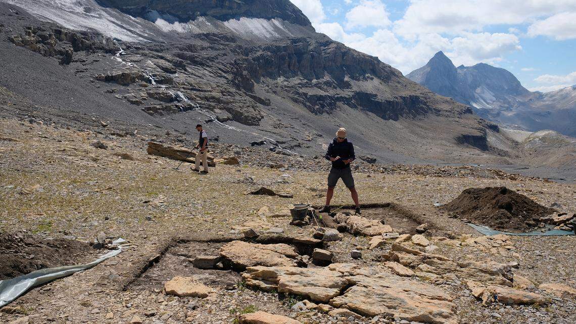 Archaeologists uncovered ancient offerings and crystals after a hiker stumbled upon the religious site in Bern, Switzerland, photos show.