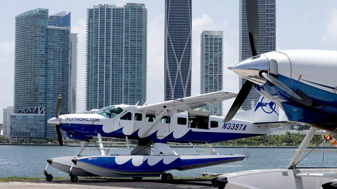 Tropic Ocean Airways planes ready to depart at the Miami Seaplane Base in Watson Island on Thursday June 20, 2019.