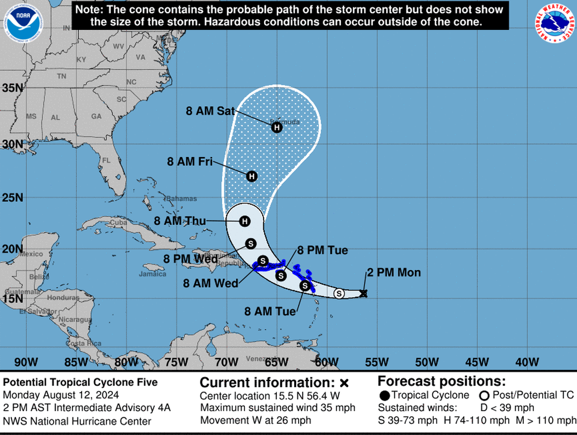 The National Hurricane Center is tracking a system that is expected to strengthen into Tropical Storm Ernesto soon.