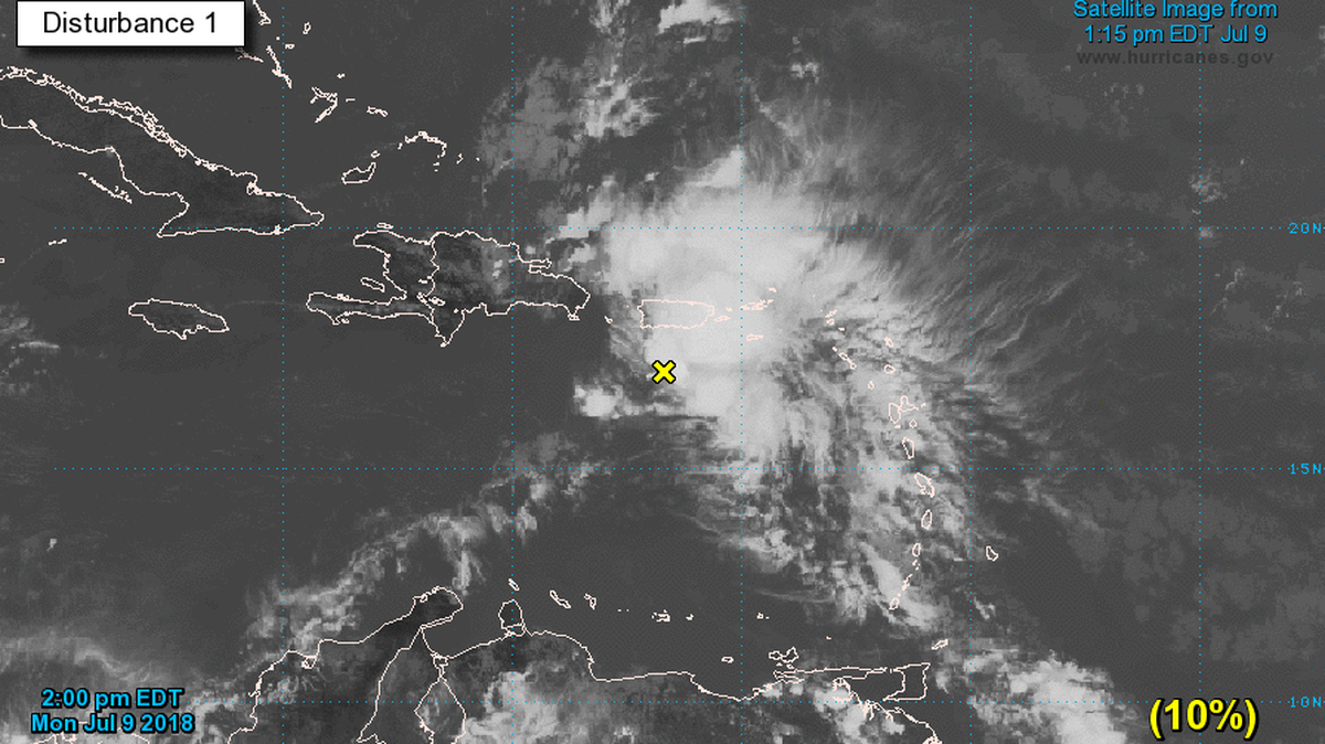 The rainstorms that used to be Hurricane Beryl brought power outages and mudslides to Puerto Rico on Monday, and forecasters expect the storm has a low chance of reforming into a cyclone anytime soon.