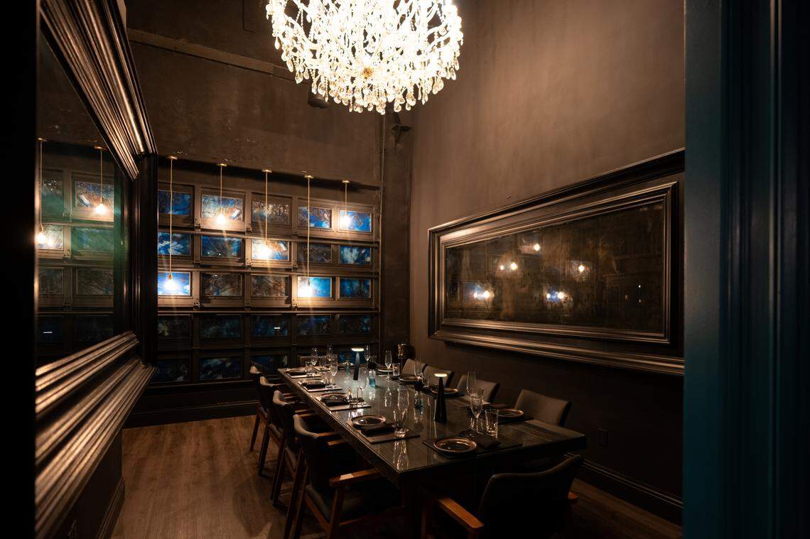 The private dining room at Francesco Martucci in Wynwood.