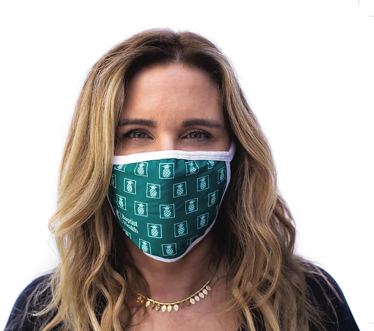Alina Villasante, founder and designer of Peace Love World, is an ambassador for Baptist Health’s “Wear A Mask Challenge.”
