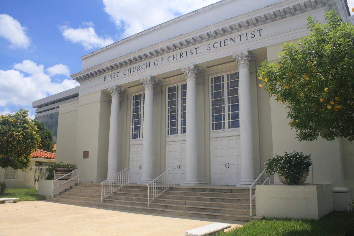 The First Church of Christ, Scientist in downtown Coral Gables.