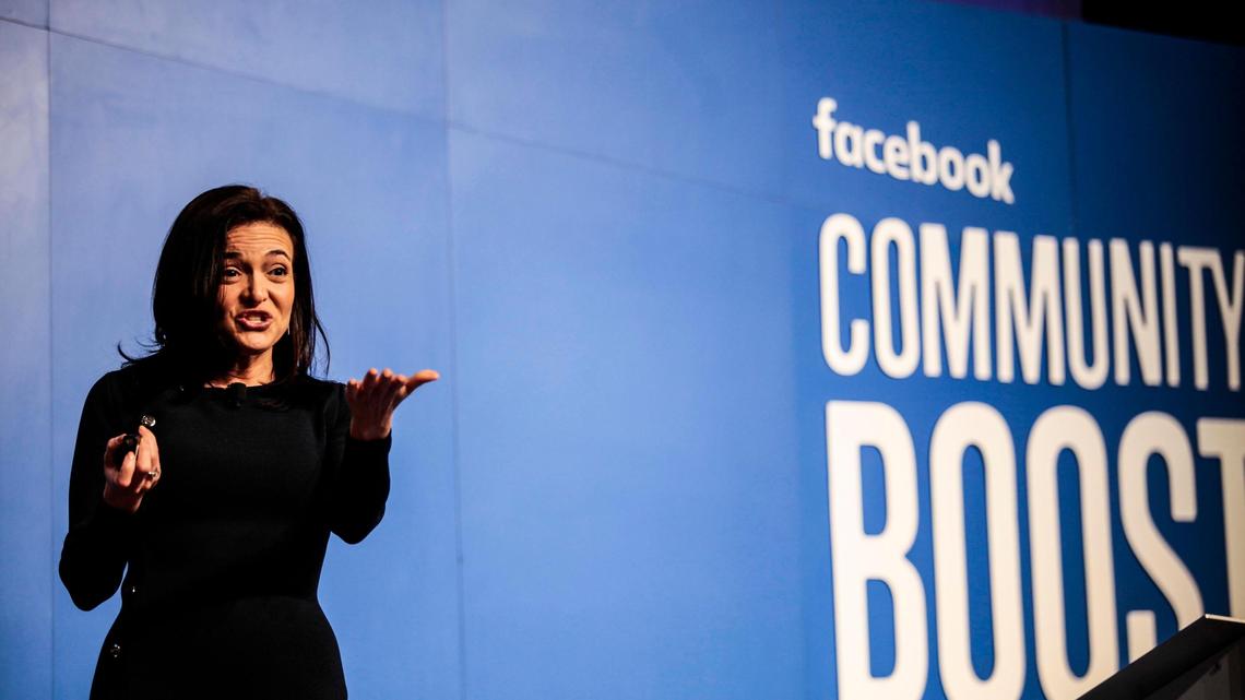 Facebook chief operating officer Sheryl Sandberg speaks about the importance of small businesses during her visit to Miami on Tuesday, Dec. 18, 2018.