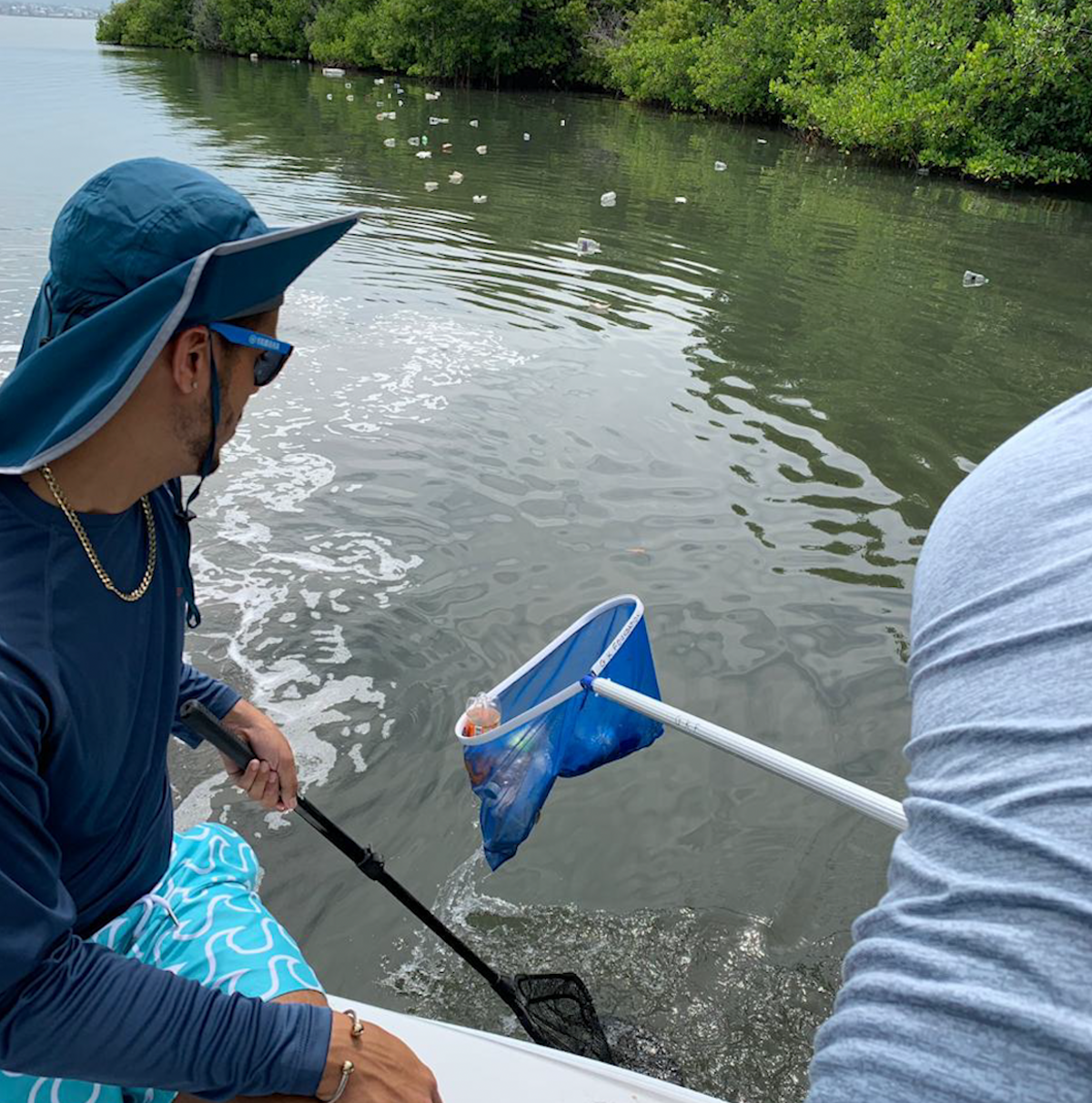 To help address Jamaica’s plastic waste problem, Brandon McKoy, who runs his own business, this year hosted a fishing tournament. Instead of searching for fish, participants were asked to remove the trash including plastic waste out of Kingston Harbor.