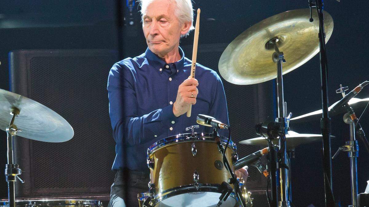 Charlie Watts, of the Rolling Stones, performs during a concert of the group’s No Filter Europe Tour at U Arena in Nanterre, outside Paris, France, Oct. 22, 2017.