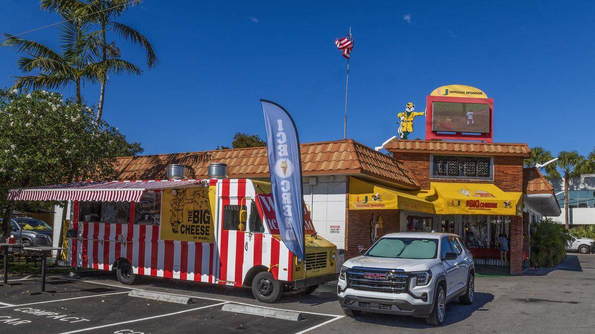 View of Wall's Old Fashioned Ice cream food truck that has opened on the property of The Big Cheese pizzeria in South Miami, on Tuesday, December 30, 2025.