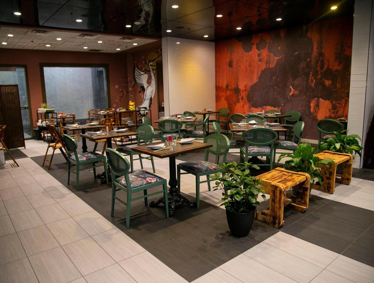 A view of the dining area at Zitz Sum in Coral Gables.