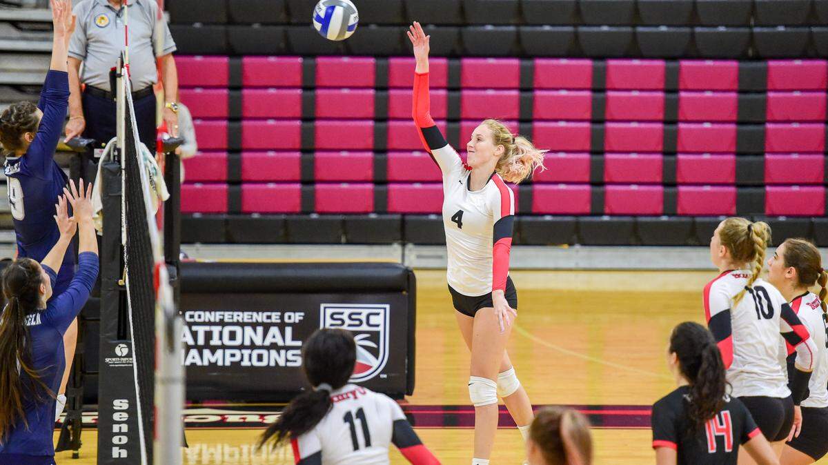 Viktoria Velika (No. 4), Barry University volleyball player.
