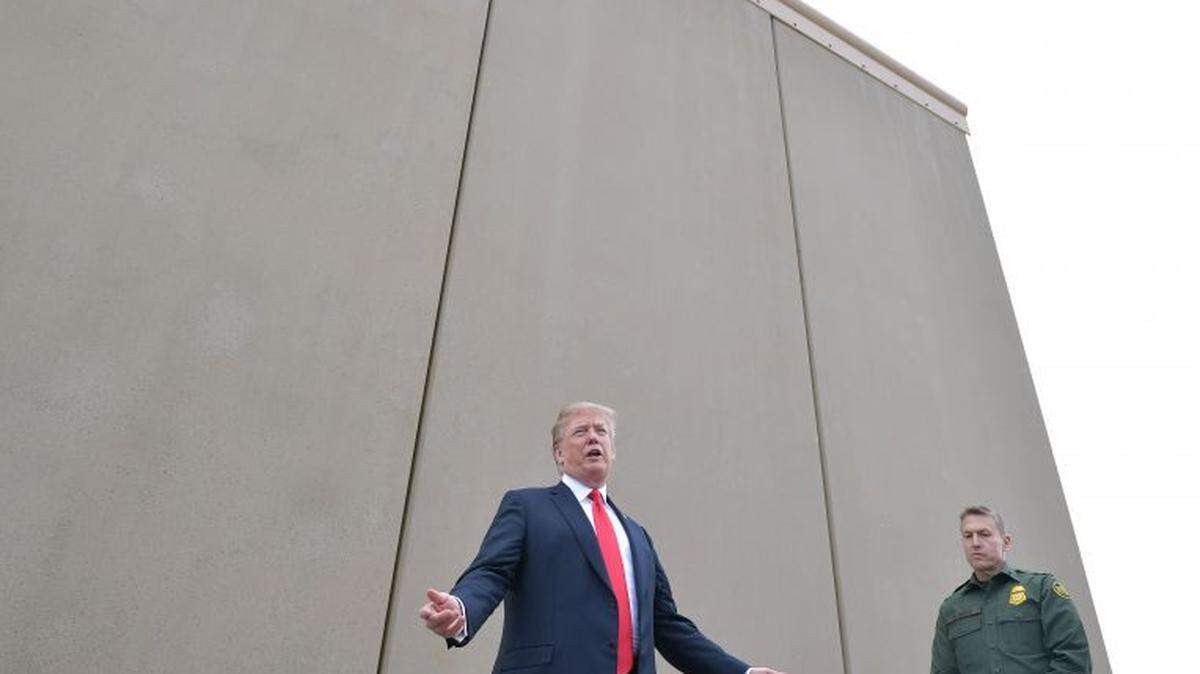 In 2018, President Trump went to San Diego to inspect border-wall prototypes.