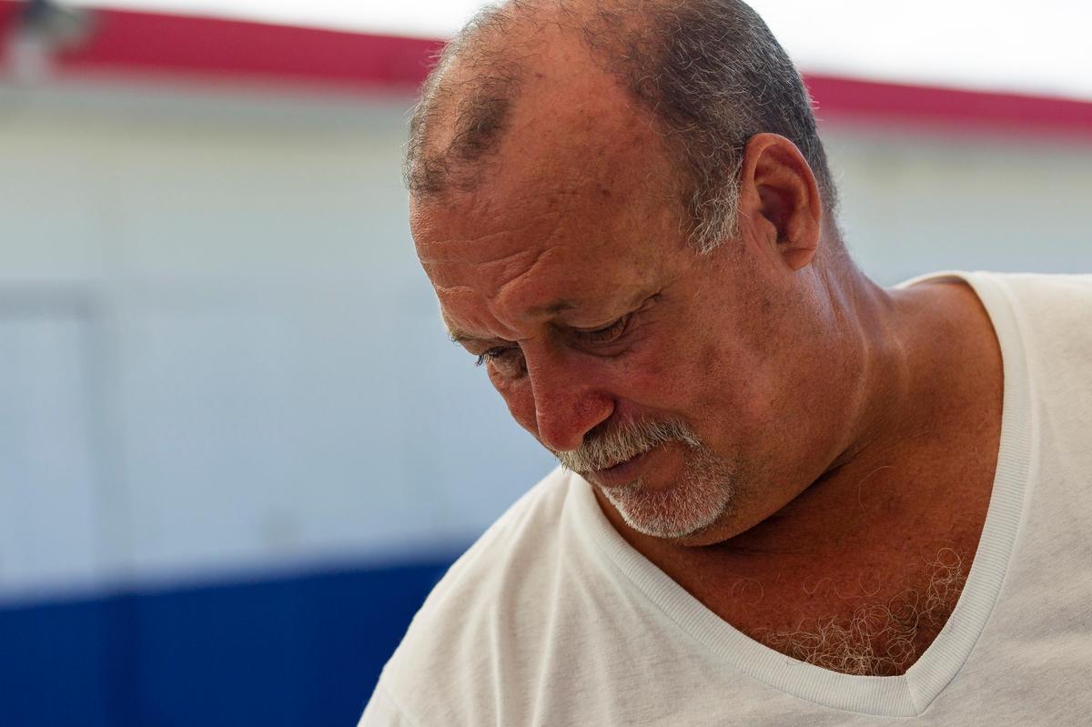 Antonio “Tony” Torres Torres, president of the Punta Santiago fishermen’s association, overseas the groups beachfront cafe and fish market on August 23, 2018. The group’s members needs 21 new boat engines to resume work.