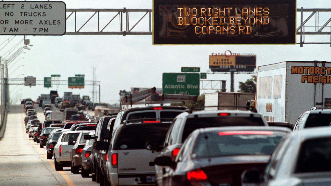 Broward County traffic jam
