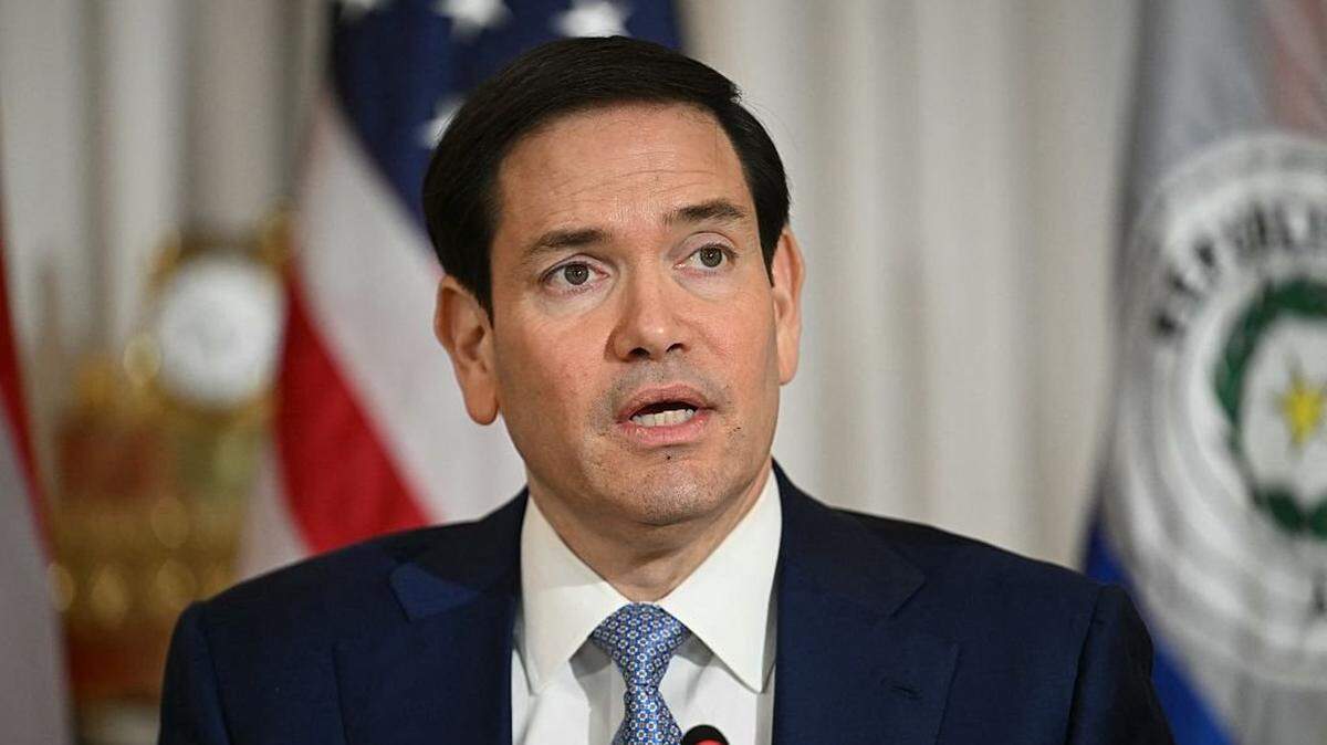US Secretary of State Marco Rubio speaks during a meeting with Paraguay's Foreign Minister Ruben Ramirez Lezcano at the State Department in Washington, DC on December 15, 2025.