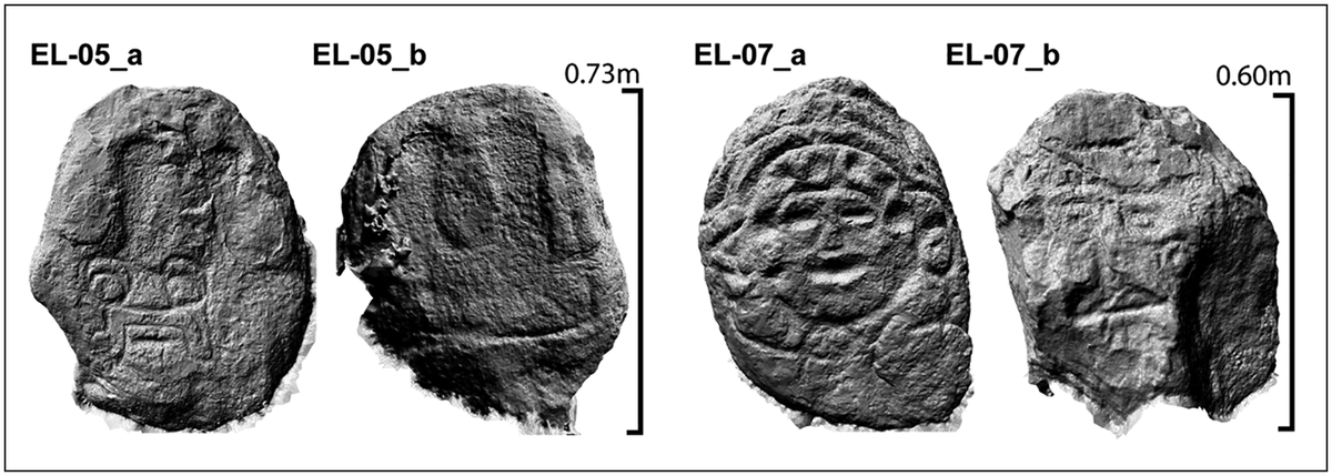 The Storm God (left) and Water Goddess (right).