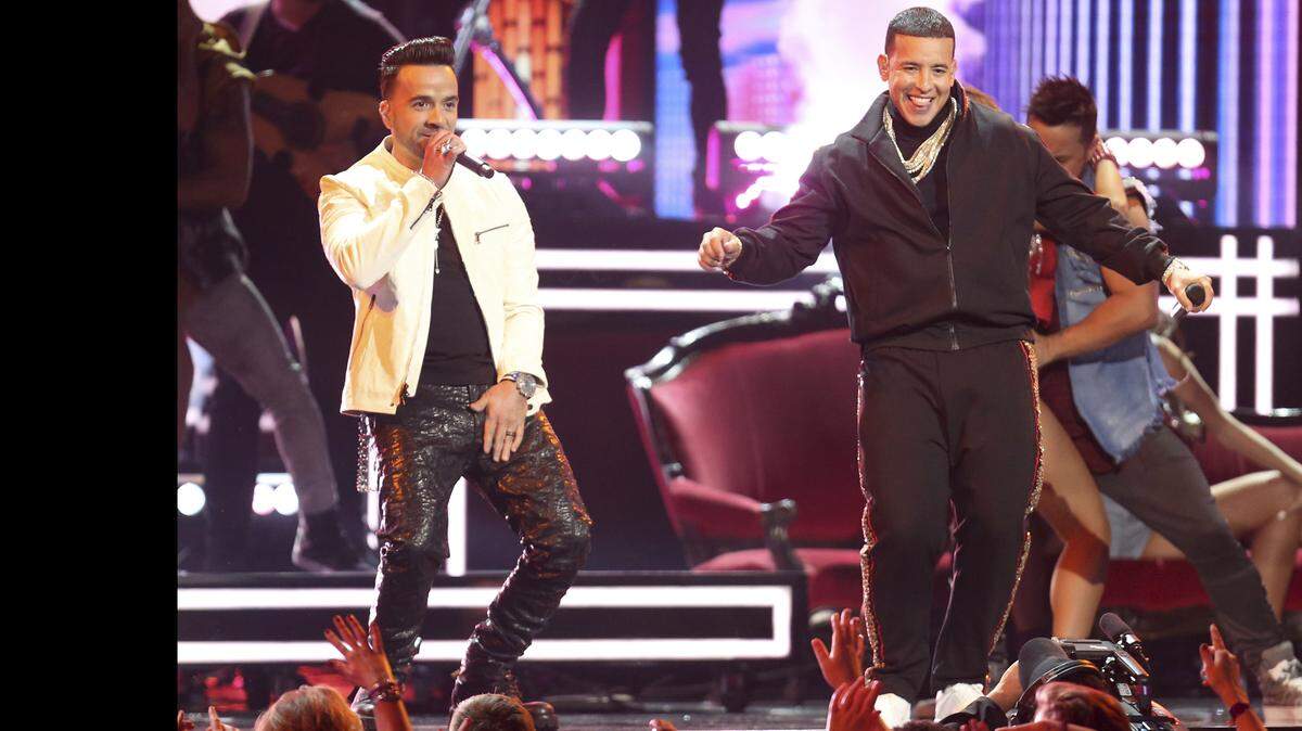 Luis Fonsi, left, and Daddy Yankee perform "Despacito" at the 60th annual Grammy Awards at Madison Square Garden on Sunday, Jan. 28, 2018, in New York. The smash song failed to take the night's biggest prizes in the Song and Record of the Year categories despite its  omnipresence.