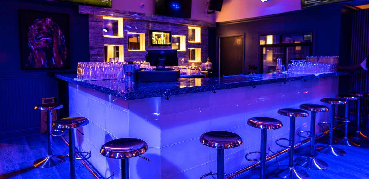 The bar at the new Smith & Webster restaurant in North Miami.