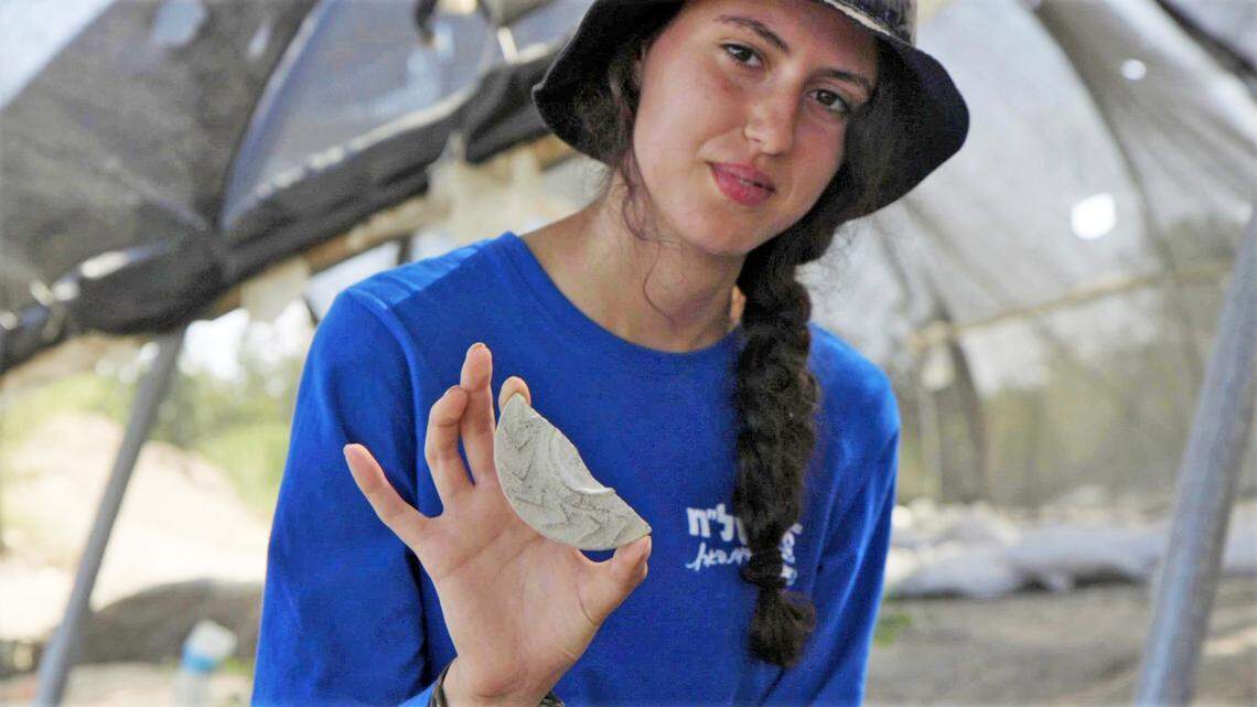 A high school student spotted a buried artifact in Usha and uncovered part of a Byzantine “magical mirror,” archaeologists said.