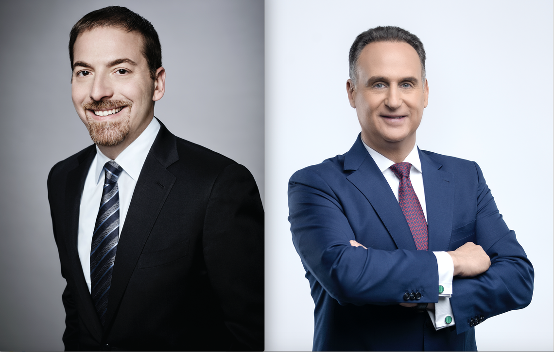 Miami natives Chuck Todd and José Díaz-Balart hosted the first Democratic presidential debates in Miami in June 2019.
