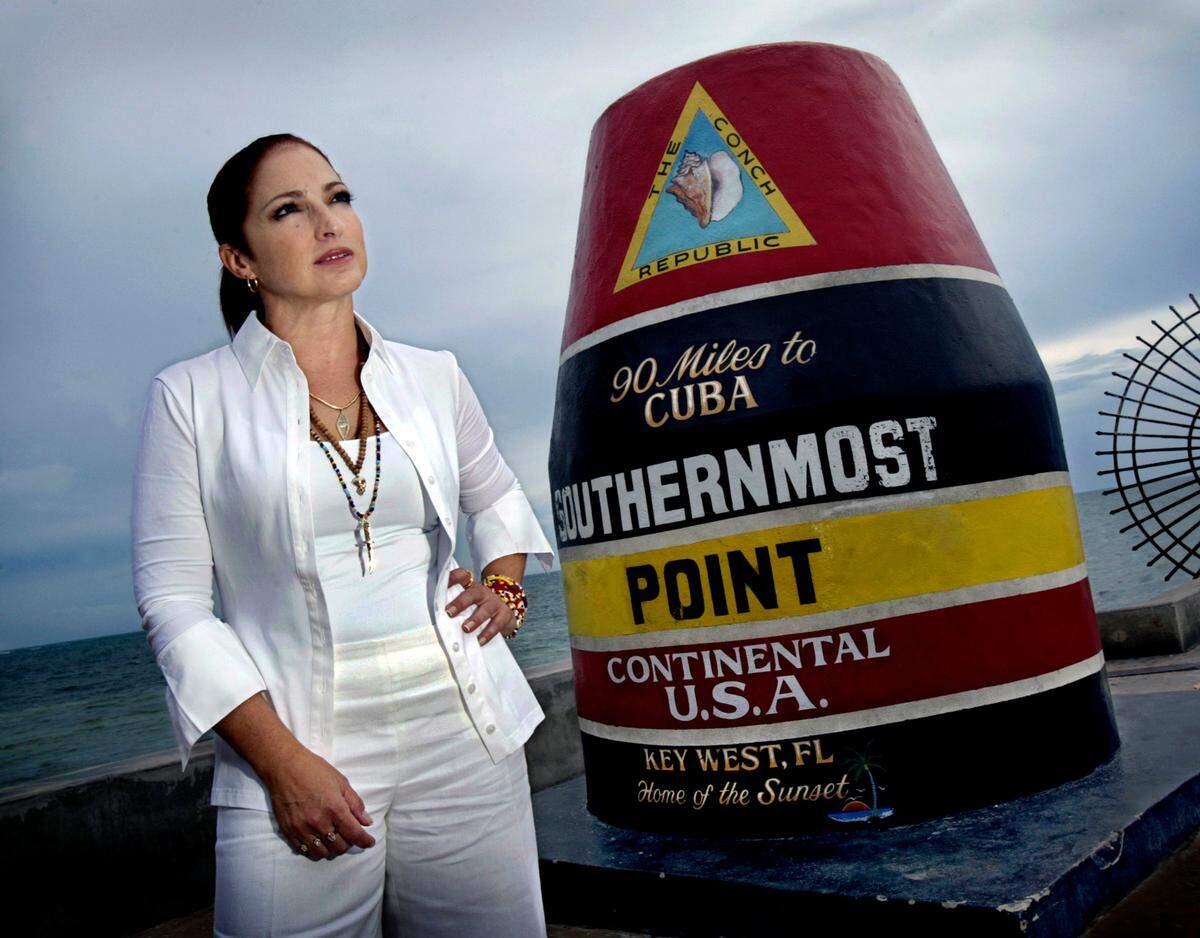 Singer Gloria Estefan stopped to visit the Southernmost Point in 2007.
