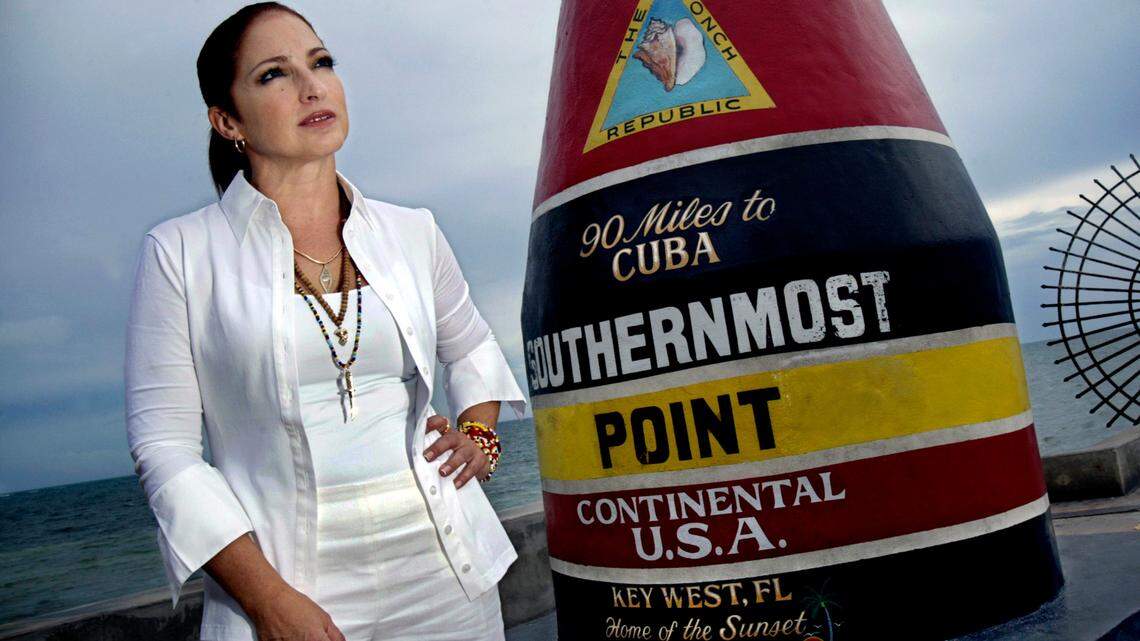 Singer Gloria Estefan stopped to visit the Southernmost Point in 2007.