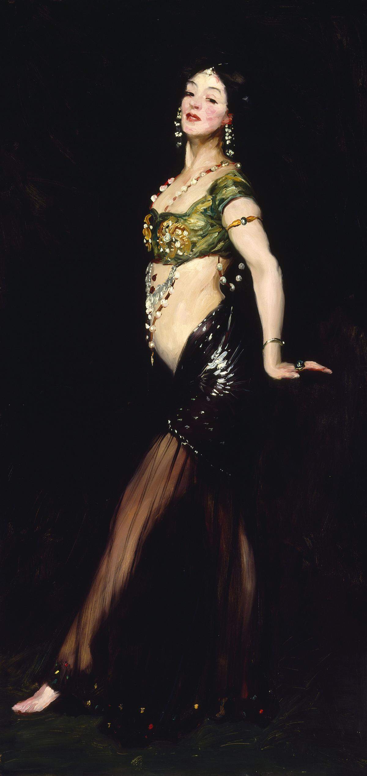 "Salome" by Robert Henri (1909), oil on canvas. From the show "Dangerous Women" at the Frost Art Museum at Florida International Museum through May 20, 2018.