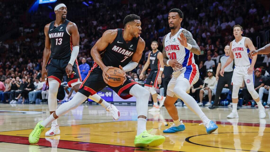 Heat’s Bam-Giannis lineups working through early-season struggles: ‘We’ll figure it out’
