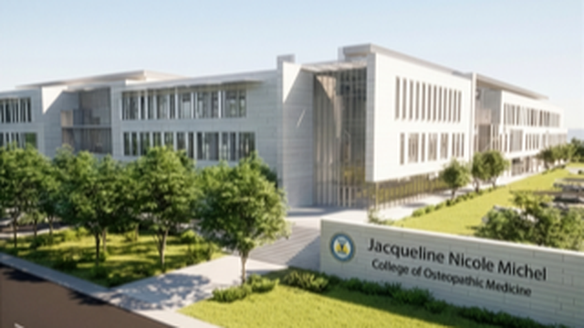 A rendering of Larkin University’s future Jacqueline Nicole Michel College Of Osteopathic in South Miami-Dade.