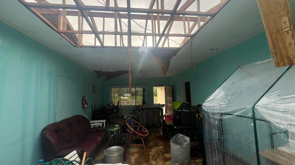 Roofs were missing from homes in Treasure Beach, a small fishing and agricultural community on the coast of southern Jamaica after Hurricane Beryl’s eyewall nicked the island as a Category 4 storm.