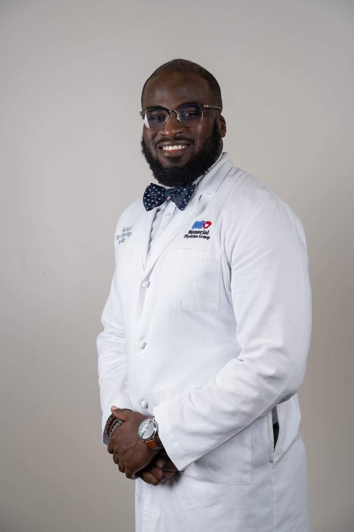 Dr. Geden Franck, head team physician for professional rugby team Miami Sharks and sport medicine physician at Memorial Healthcare System, one of the public hospital systems in Broward County.