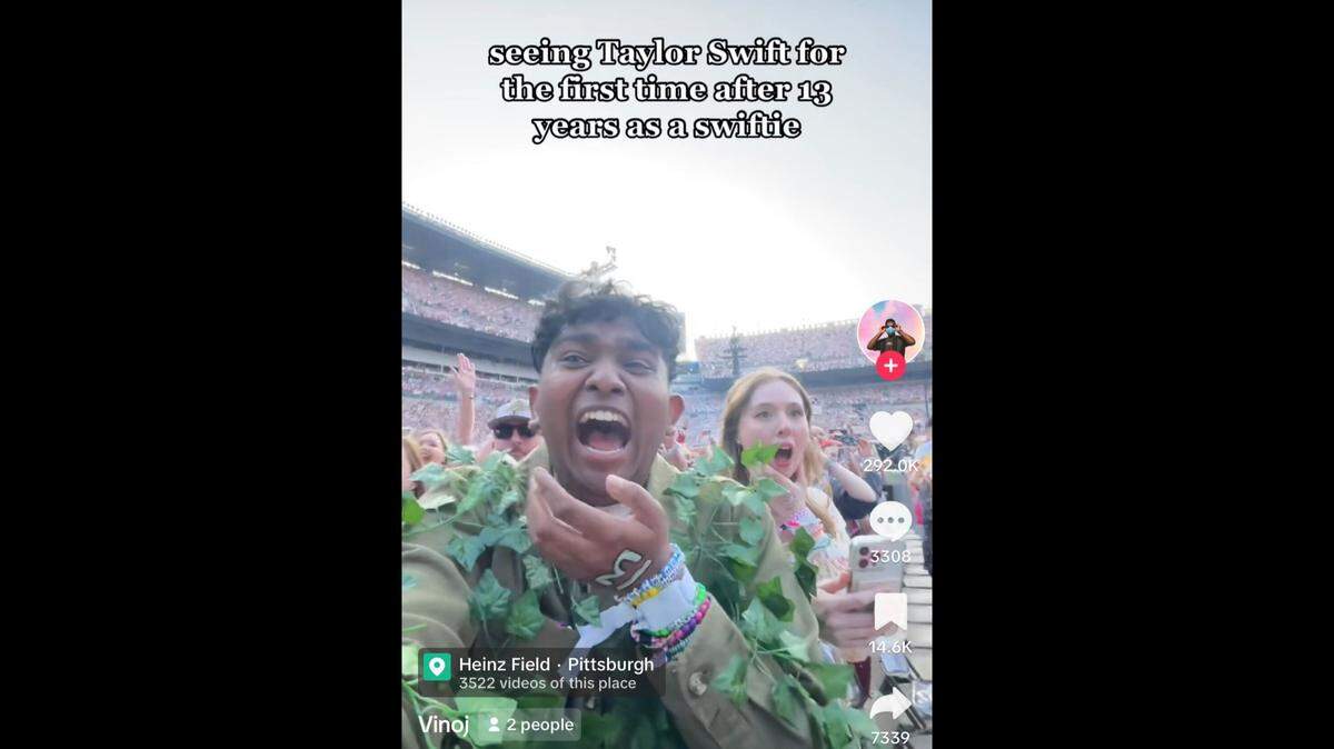 Taylor Swift fanatics are viral on TikTok after going crazy at her concerts.