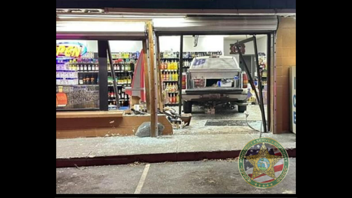 The crash happened around sunset Thursday, Jan. 30, at Hawthorne Liquor, about a 70-mile drive southwest from Jacksonville.