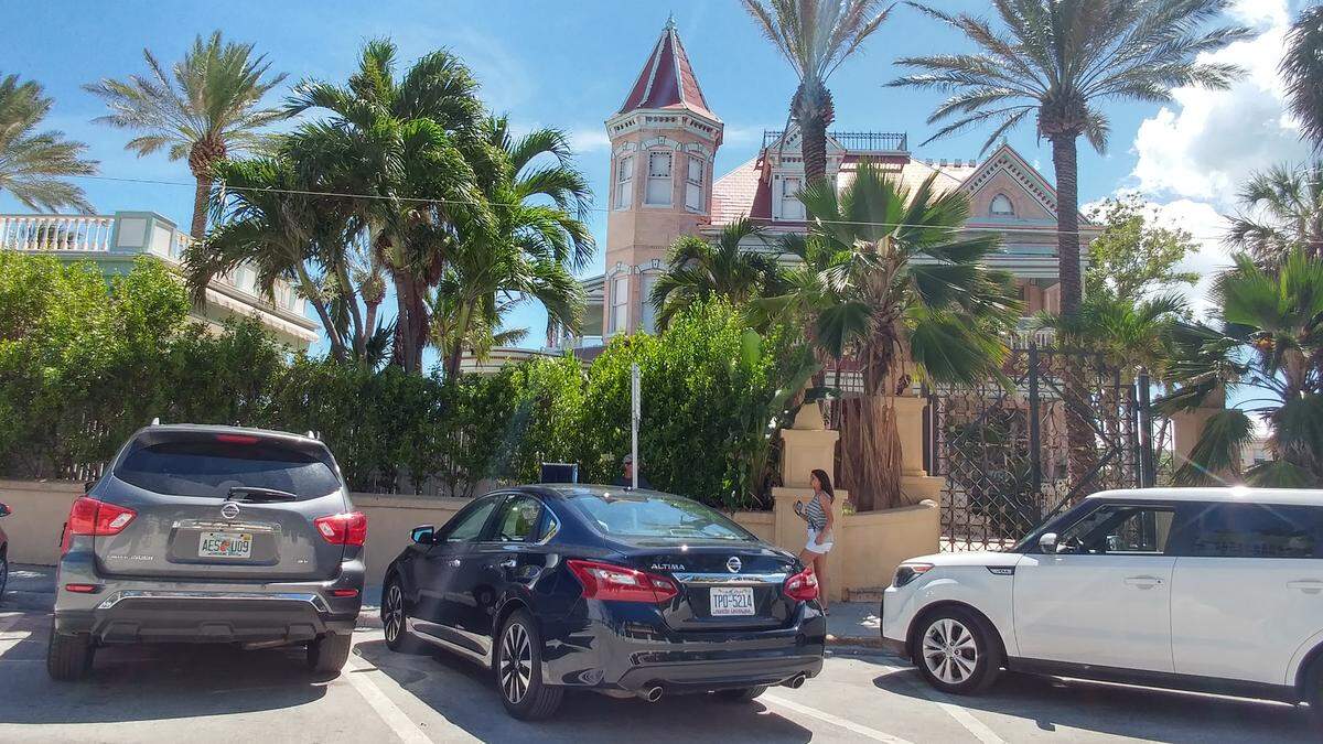 Currently the 1400 block of Duval Street is home to nine metered parking spaces outside the Southernmost House hotel mansion.