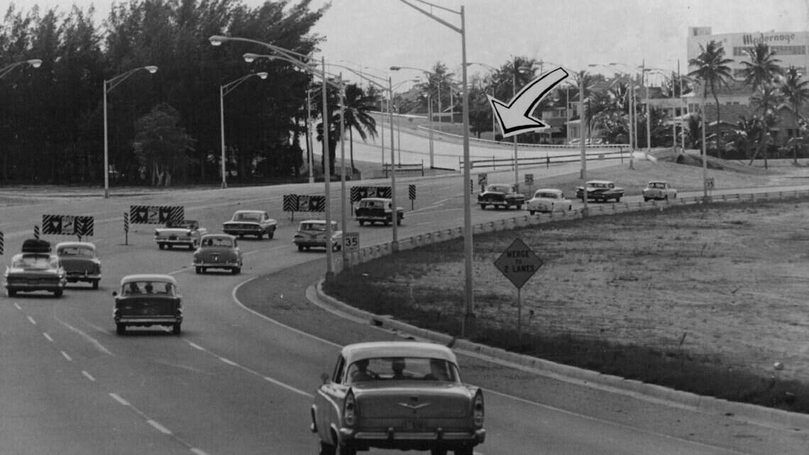 I-95 used to look like that in Miami? See it before toll lanes, rangers and gridlock