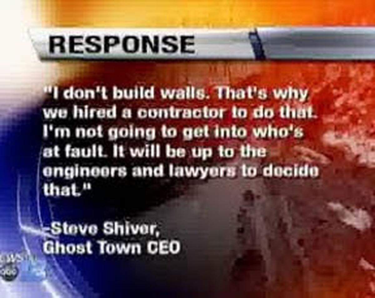 The landslide at Ghost Town in the Sky became a major TV news story in Maggie Valley. Steve Shiver left town owing millions.