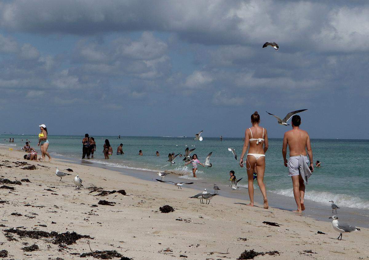 A day at the beach is always an option in South Florida -- providing the weather cooperates.