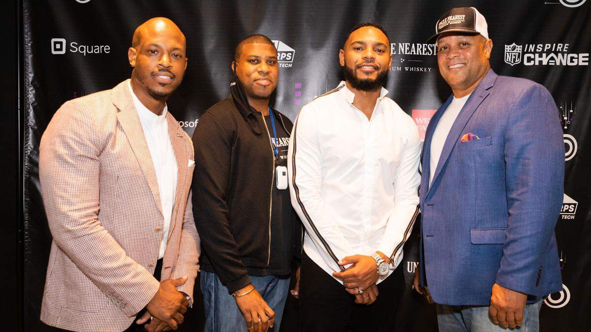 This is a group of attendees at Black Future Weekend’s inaugural event in Atlanta in 2021.
