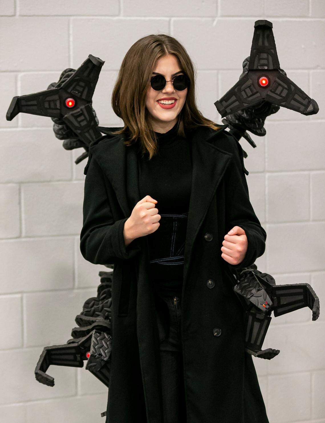 Allison Molina cosplays as Doc Ock from Marvel’s “Spider-Man” during Florida Supercon.