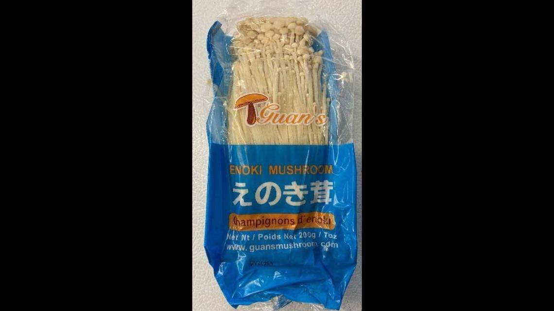 Recalled Guan’s Enoki Mushrooms