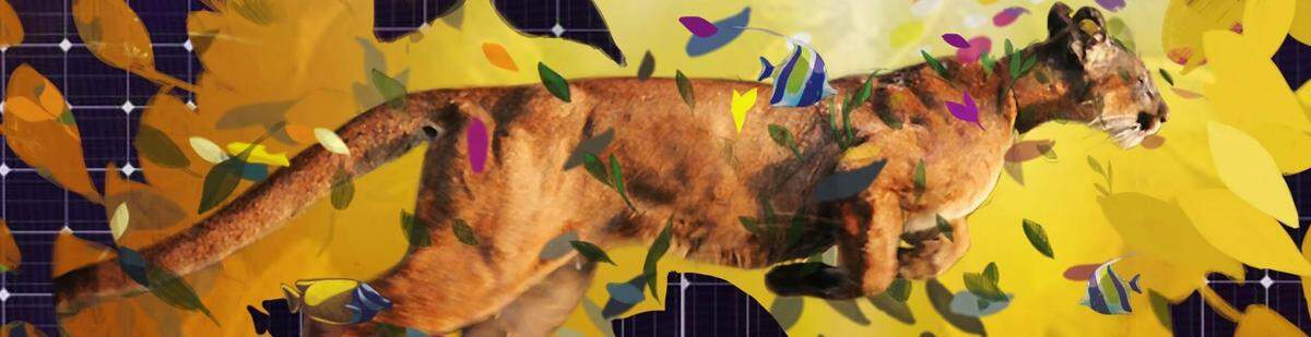 Miami muralist and street artist Ernesto Maranje designed a mural with Florida native animals, including the panther, to decorate FPL’s power storage battery structure in Wynwood.