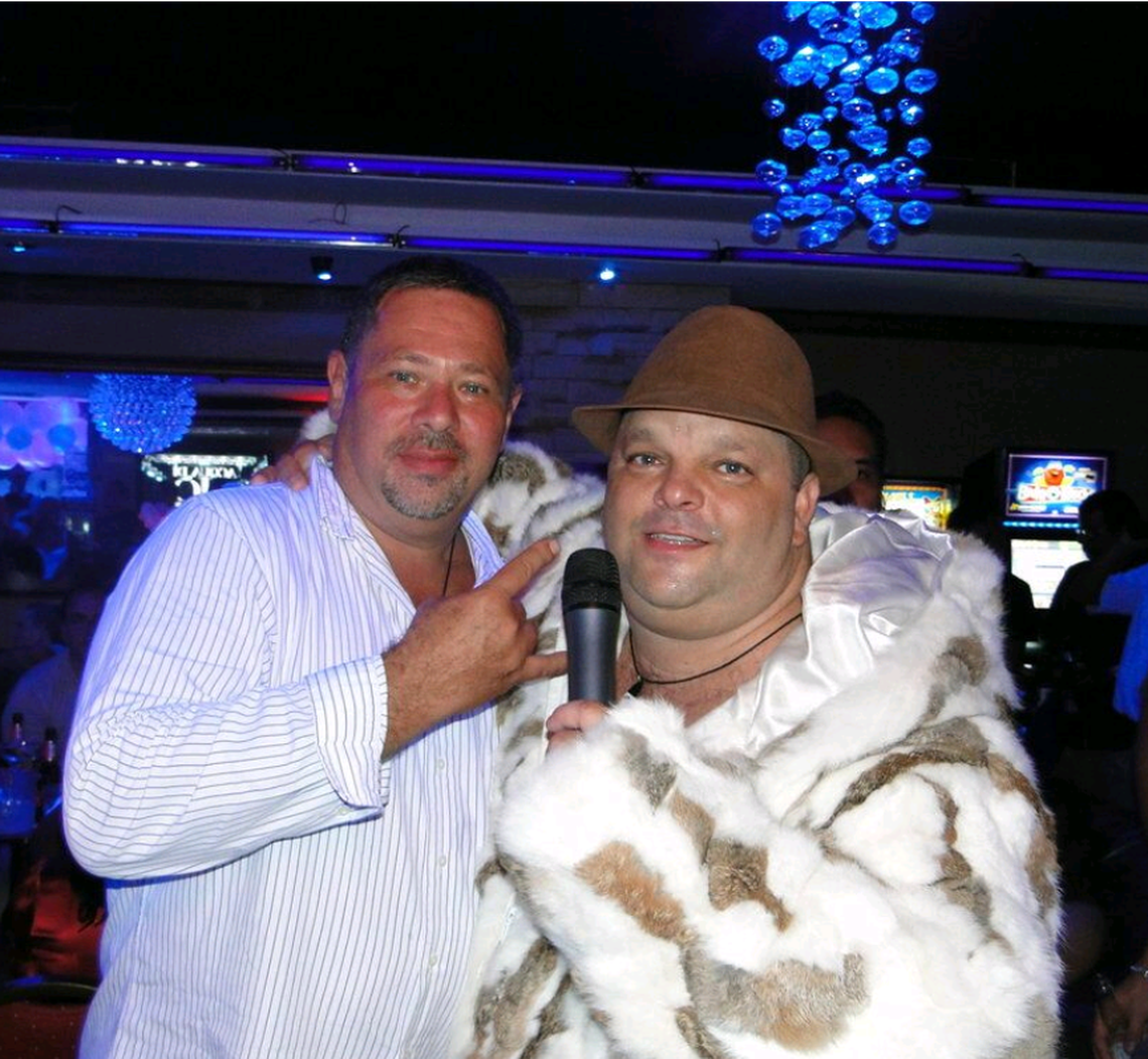 'Fat Tony' Galeota, in dapper hat,  worked side by side with Ludwig Fainberg, the Russian owner of Porky's strip club.