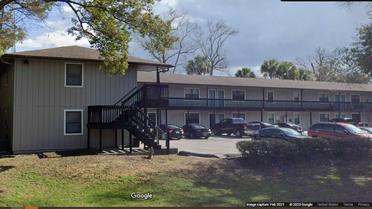 A woman living in the Whispering Winds Apartments in Daytona Beach, Florida, says a man barged into her home, so she commanded her dogs to attack, officials say.