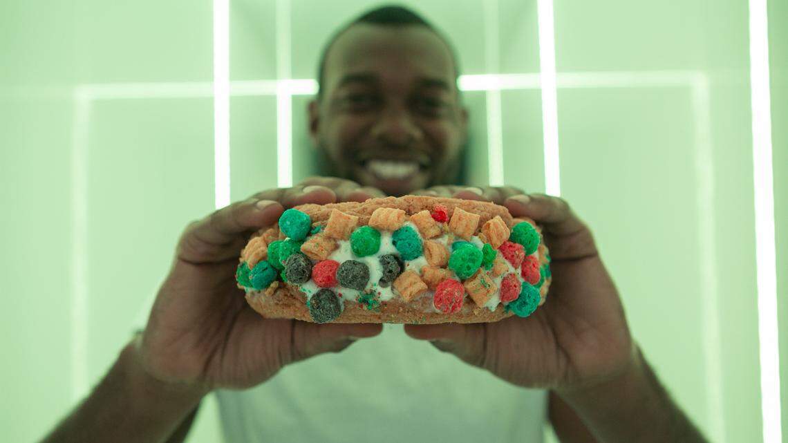 The new Ice Cream Heaven pairs Cindy Lou’s Cookies with ice cream made locally by a veteran of Jaxson’s Ice Cream in decadent sandwiches.