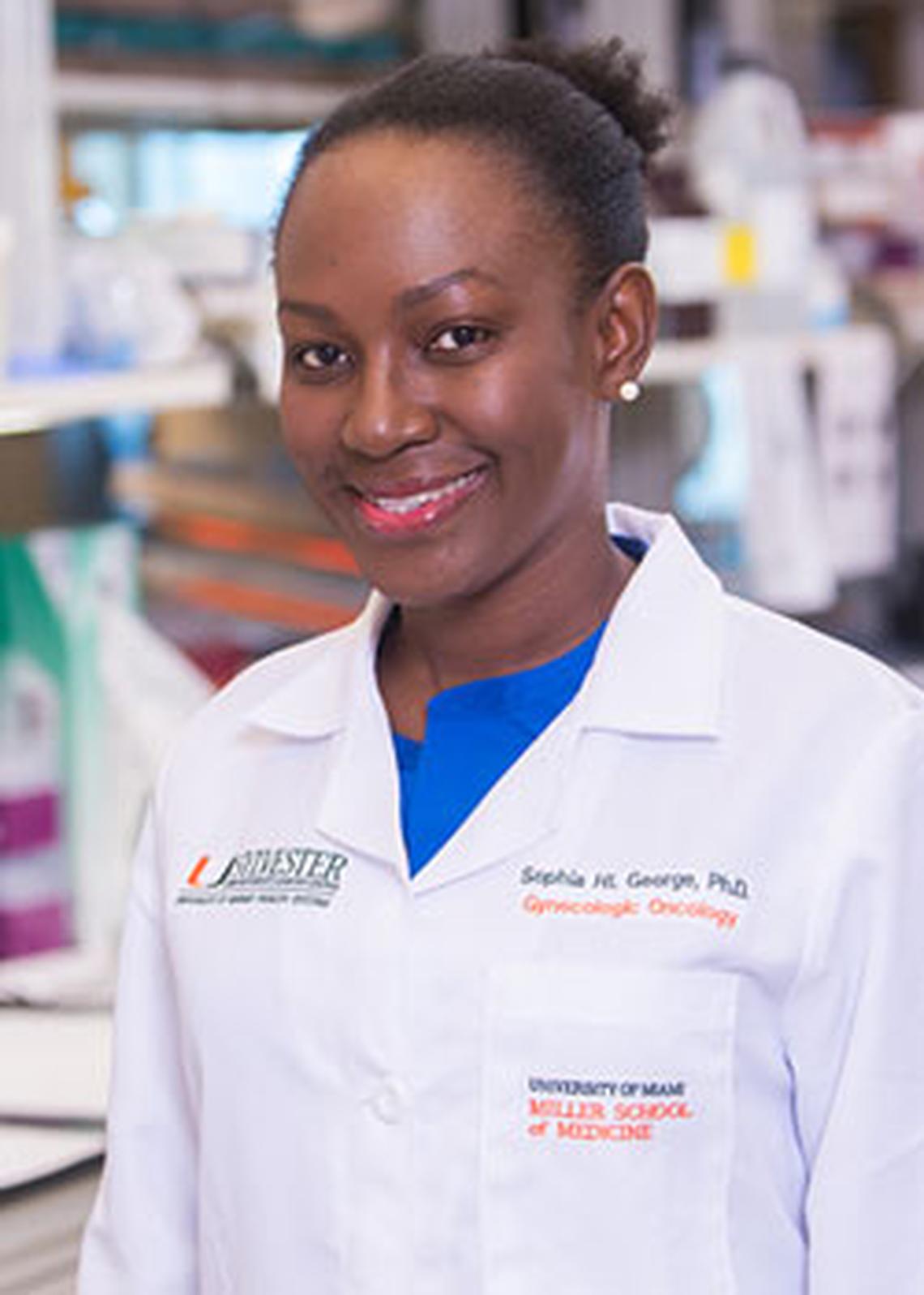 Sophia George, Ph.D, a Sylvester molecular geneticist who studies mutations in breast cancer, is focusing on high breast cancer rates among younger Black Caribbean women.