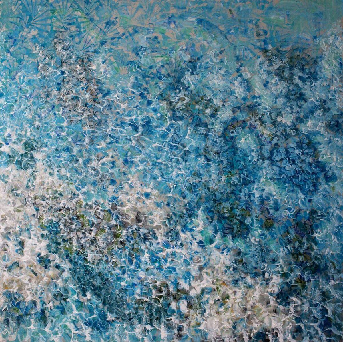 Antonio Sannino, “Under Construction Sea VI,” is being shown at Art Wynwood by Liquid Art System.