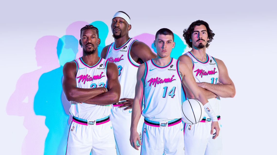 The Miami Heat is bringing back its white Vice uniforms for the rest of the 2024-25 season.