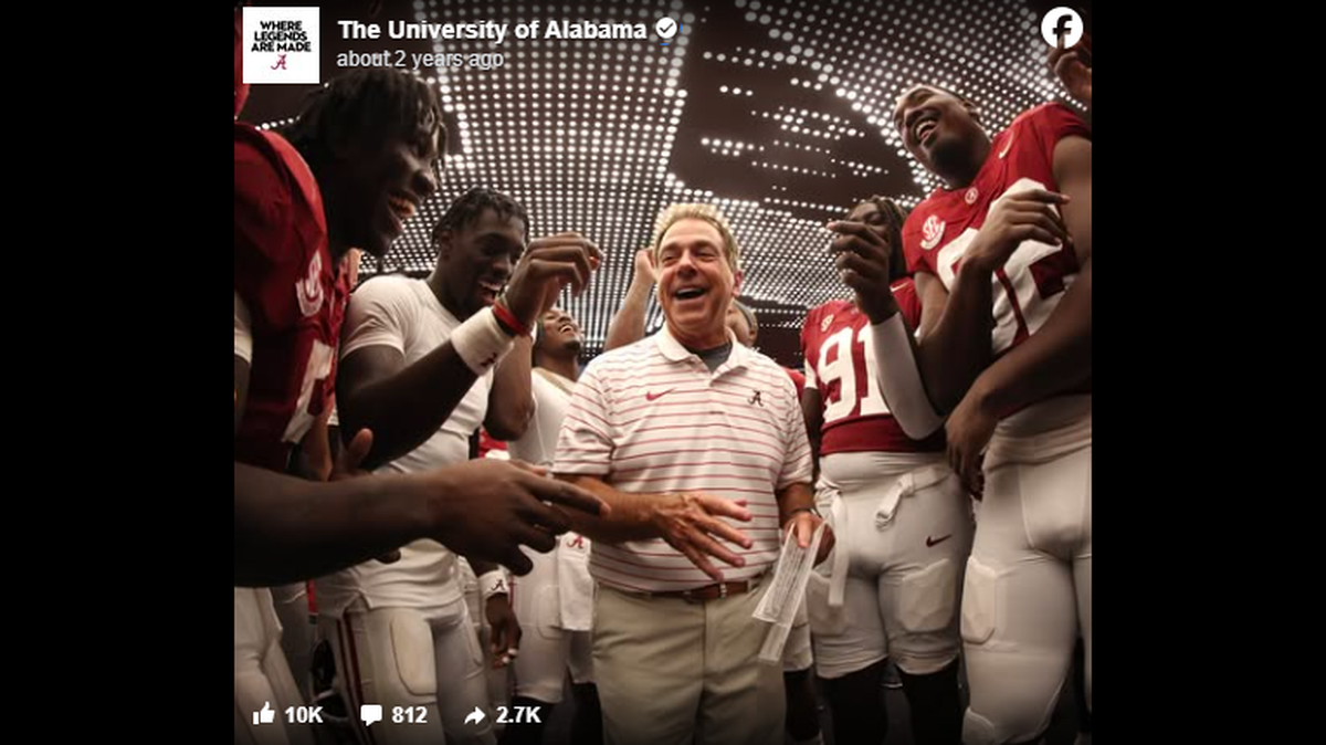 A new prehistoric species found just outside Montgomery, Alabama, was named after famous college football coach Nick Saban.